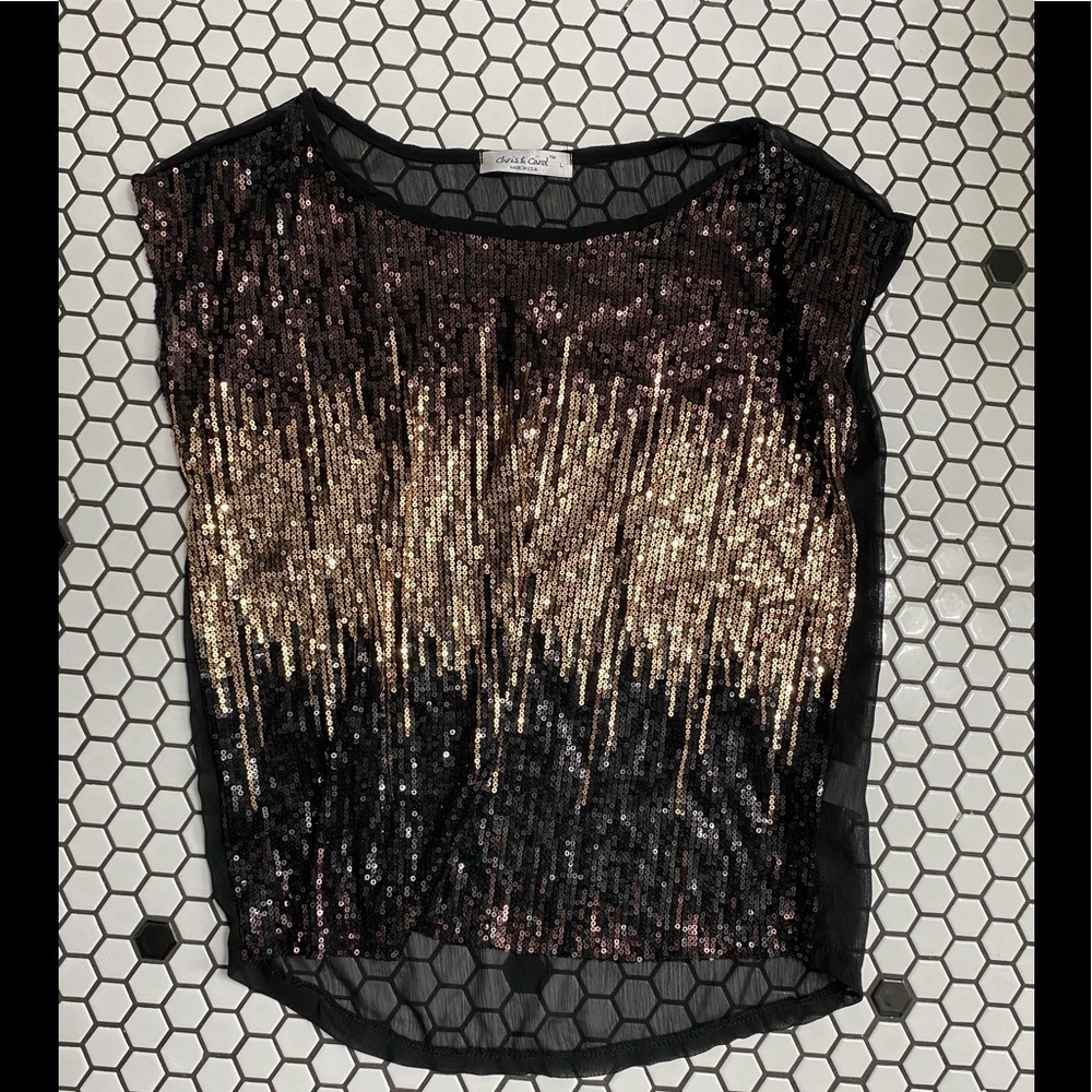 Chris & carol vintage top USA size large